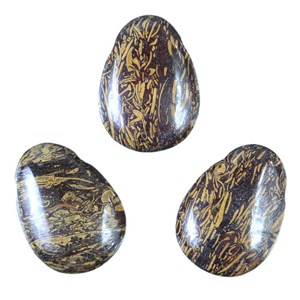 Pendentif goutte jaspe peau serpent