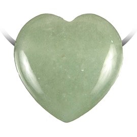 Pendentif coeur aventurine verte