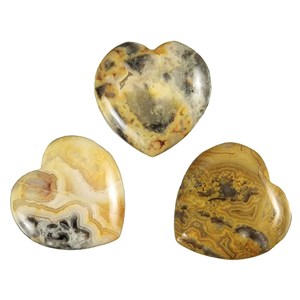 Pendentif coeur agate crazy lace