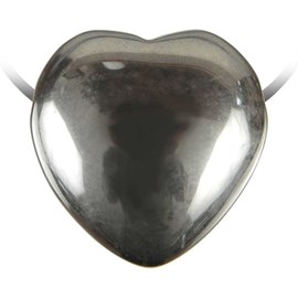 Pendentif coeur hématite