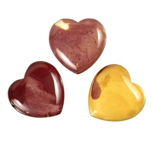 Pendentif coeur jaspe mokaite