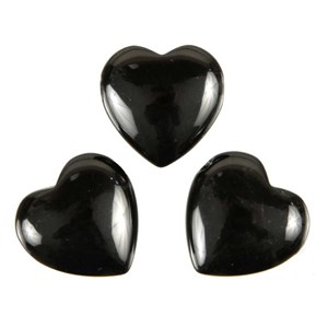 Pendentif coeur pierre percée en onyx