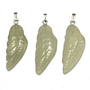 Pendentif aile d'ange en jade de chine