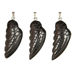 Pendentif aile d'ange en onyx