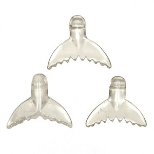 Pendentif queue baleine cristal roche