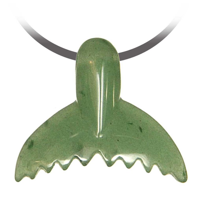 Naturosphère - Pendentif queue baleine aventurine verte