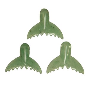 Pendentif queue baleine aventurine verte