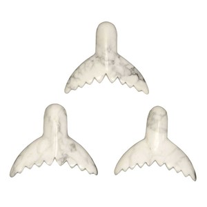 Pendentif queue baleine howlite