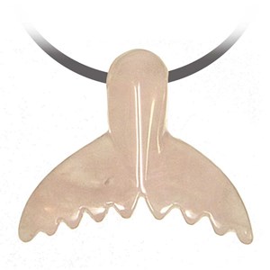 Pendentif queue baleine quartz rose