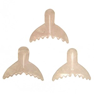 Pendentif queue baleine quartz rose