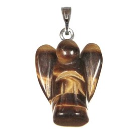 Pendentif ange en oeil de tigre
