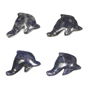 Pendentif dauphin sodalite