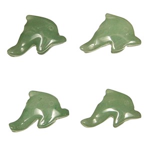 Pendentif dauphin aventurine verte