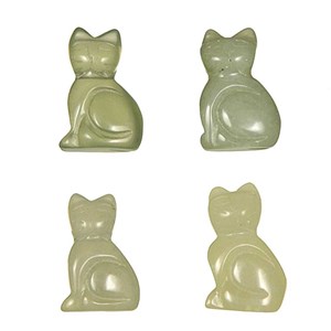 Pendentif chat jade chine