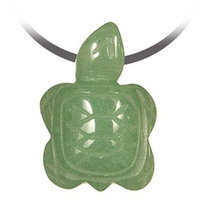 Pendentif tortue aventurine verte