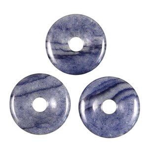 Donut quartz bleu 4 cm
