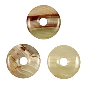Donut aragonite verte 3 cm
