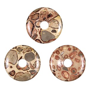 Donut léopardite (ou oncolithe) 3 cm