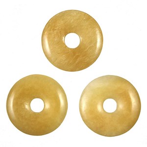 Donut calcite orange 4 cm