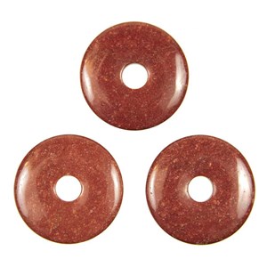 Donut quartz hématoïde 4 cm