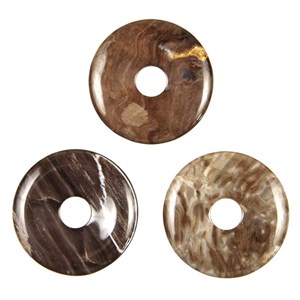 Donut bois fossilisé 3 cm