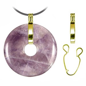 Support donut à clip métal doré