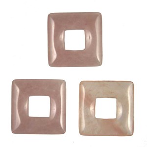 Donut carré quartz rose