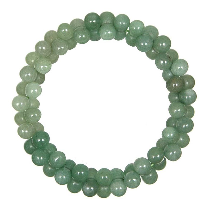 Bracelet petites perles aventurine verte