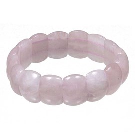Bracelet minéral en quartz rose