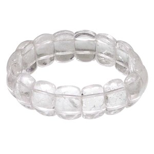 Bracelet minéral en cristal de roche