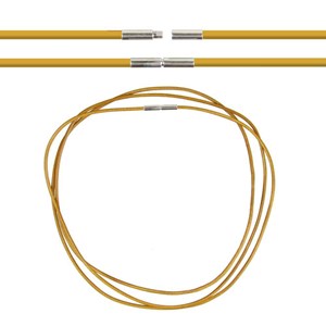 Cordon cuir 54 cm camel