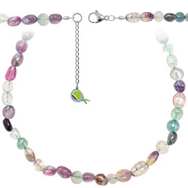 Collier fluorite multicolore