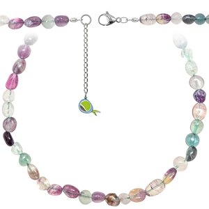 Collier fluorite multicolore