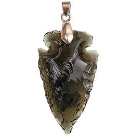 Pendentif flèche taillée brute