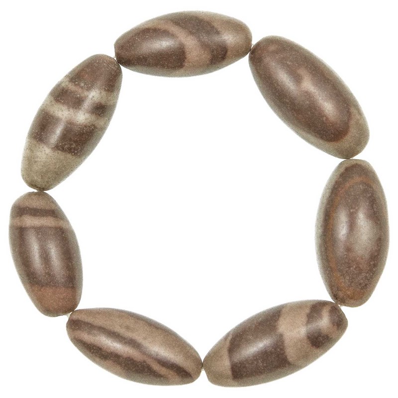 Naturosphère - Bracelet en galets de shiva lingam