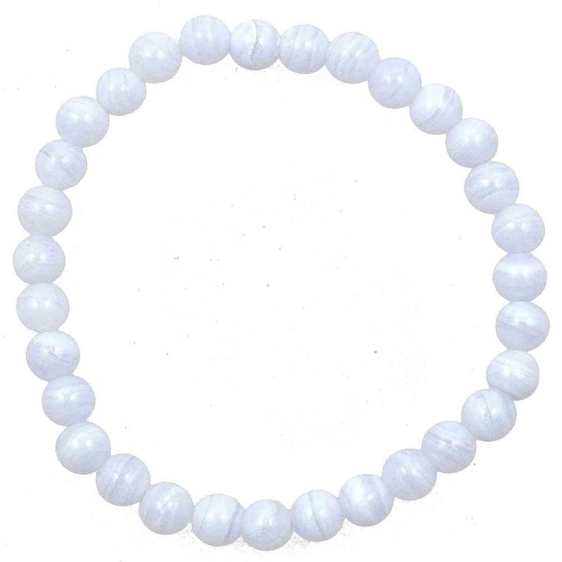 Bracelet calcédoine bleue