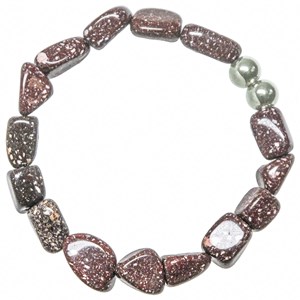 Bracelet porphyre impérial rouge