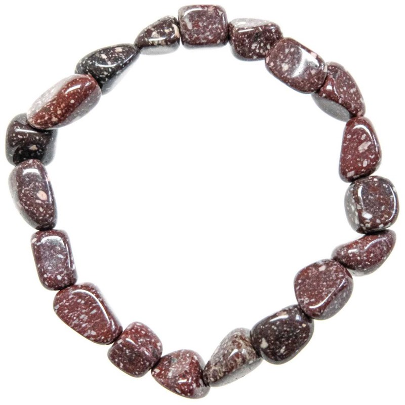 Naturosphère - Bracelet porphyre impérial rouge
