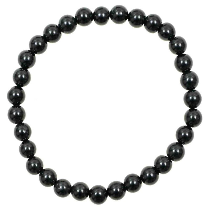 Bracelet en onyx - perles rondes - 6 mm