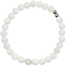 Bracelet pierre lune blanche