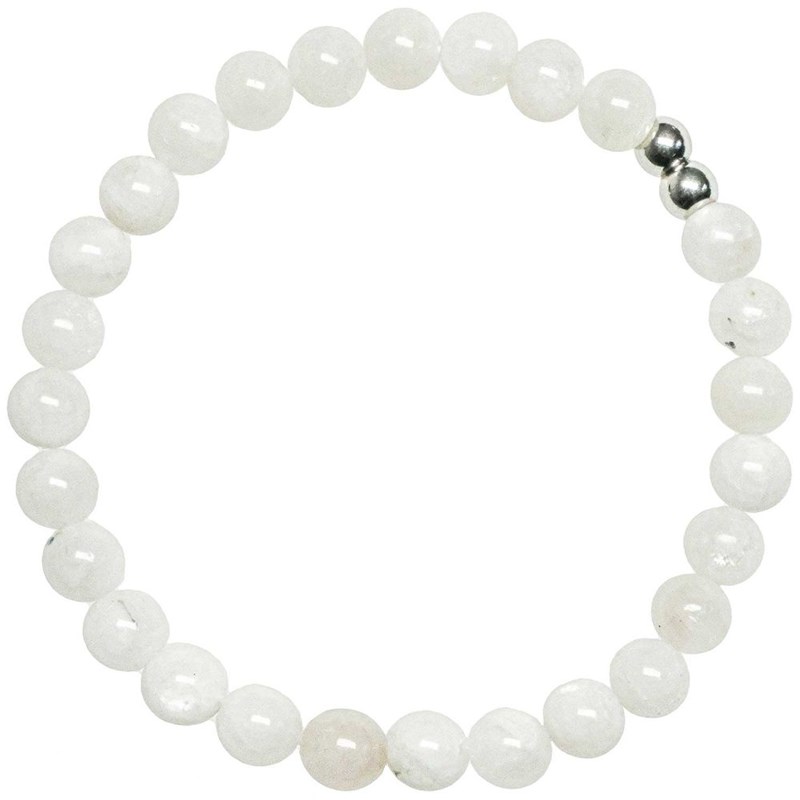 Naturosphère - Bracelet pierre lune blanche