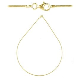 Chaine serpent argent plaqué or jaune 8