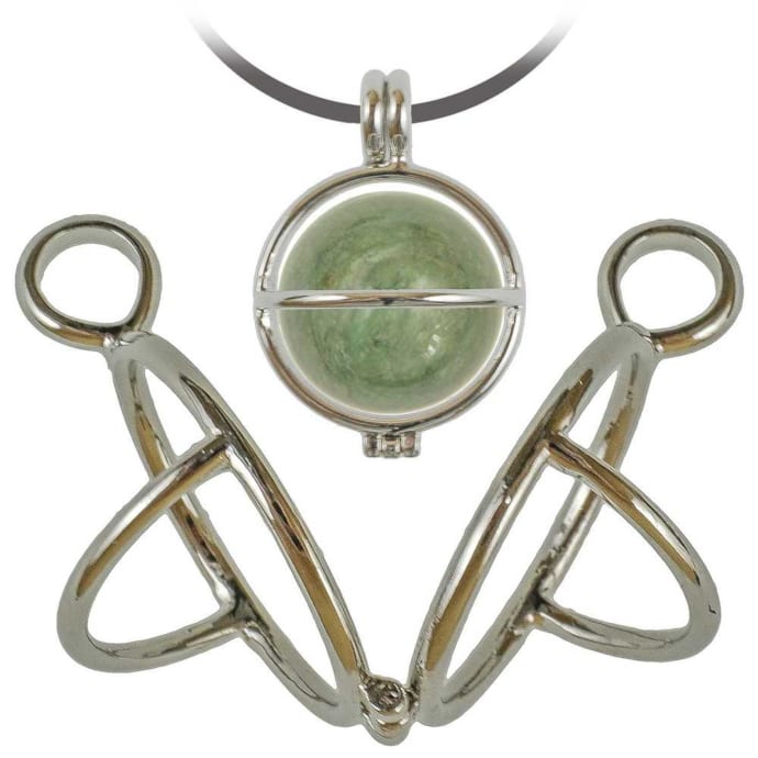 Pendentif Altuglas/métal Argenté Goutte - Année 2010 - Occasion