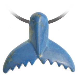 Pendentif queue baleine howlite