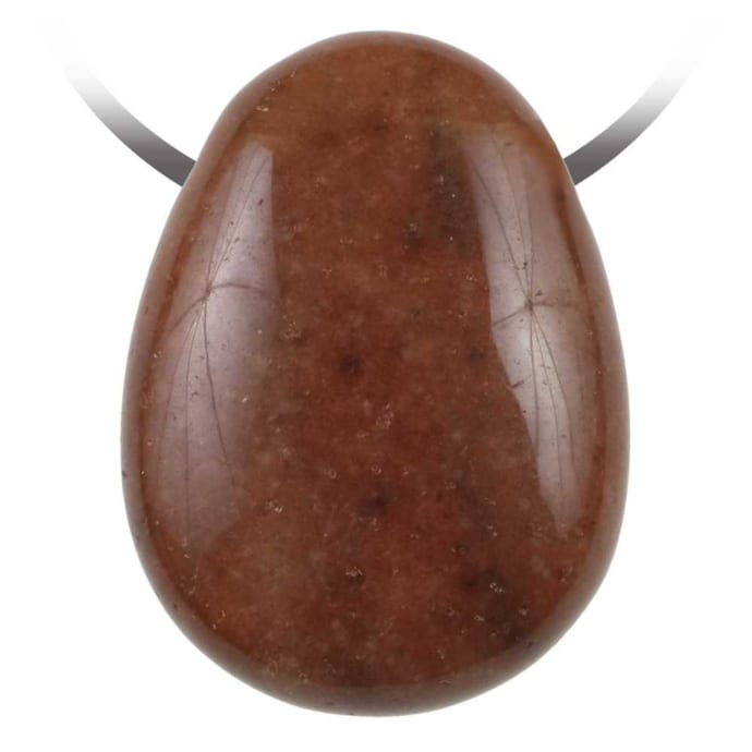 Pendentif Goutte En Hématite Pierre Semi-précieuse 25mm - Fait Main En France