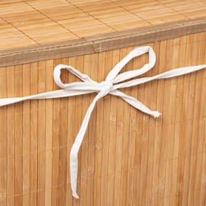 Panier à linge bambou naturel