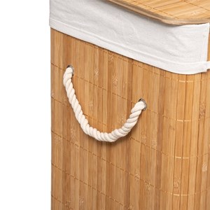 Panier à linge bambou naturel