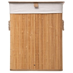 Panier à linge bambou naturel