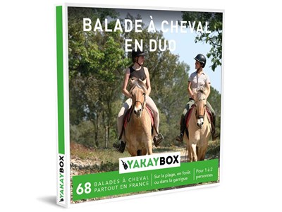 Coffret cadeau balade à cheval en duo
