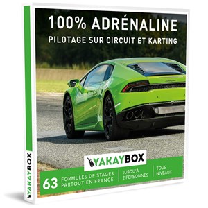 Coffret cadeau 100% adrénaline